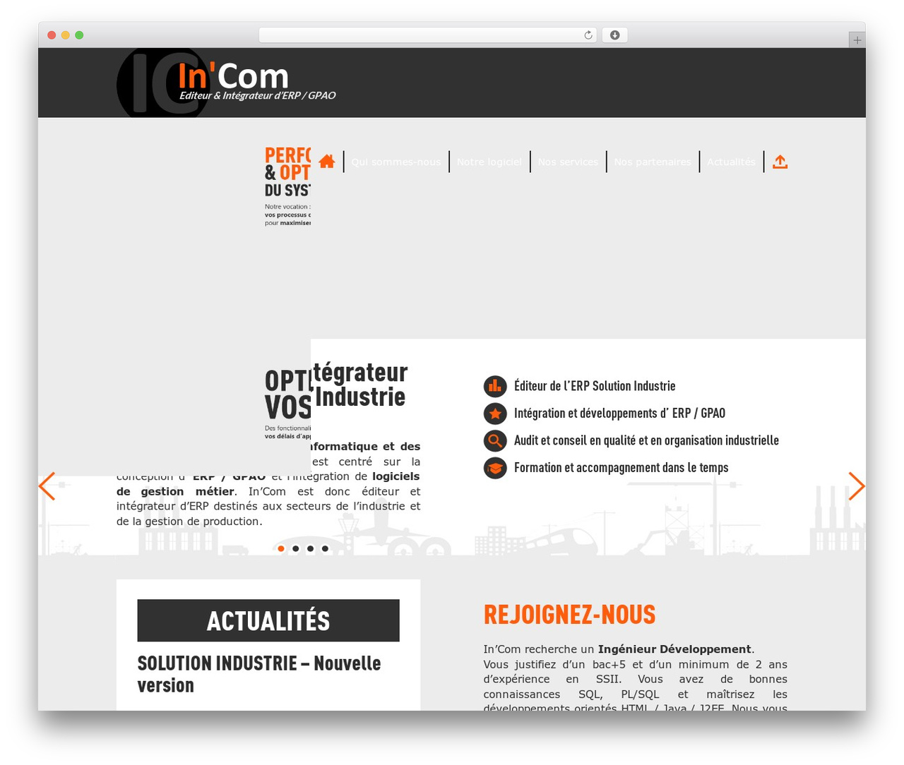 Incom WordPress theme - incom.fr Incom WordPress theme - incom.fr