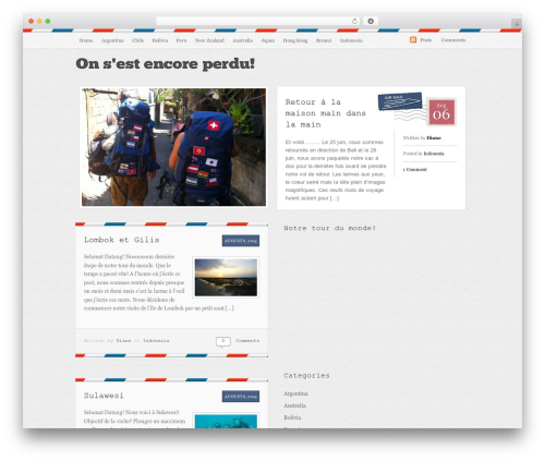 Postcard WordPress theme - onsestencoreperdu.ch