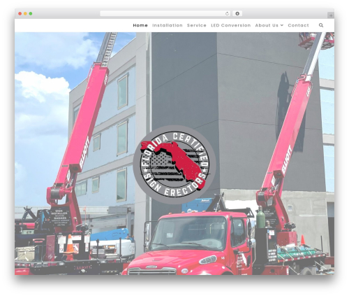 Rare WordPress page theme - fc-se.com