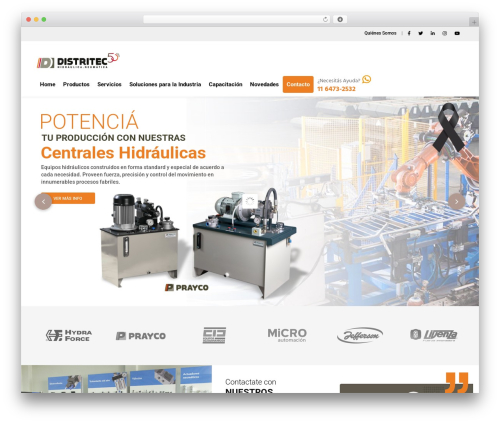 Theme WordPress UnfinityPlus - distritec.com.ar