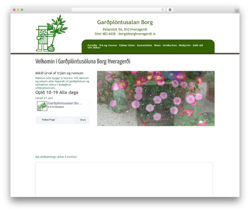 Ultimatum WordPress theme - borghveragerdi.is