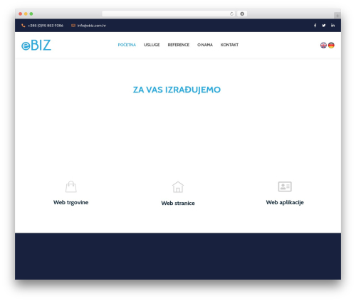WebGatha WordPress theme - ebiz.com.hr