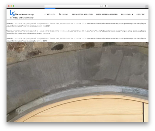 WordPress theme Aadi - lsbauunternehmung.ch