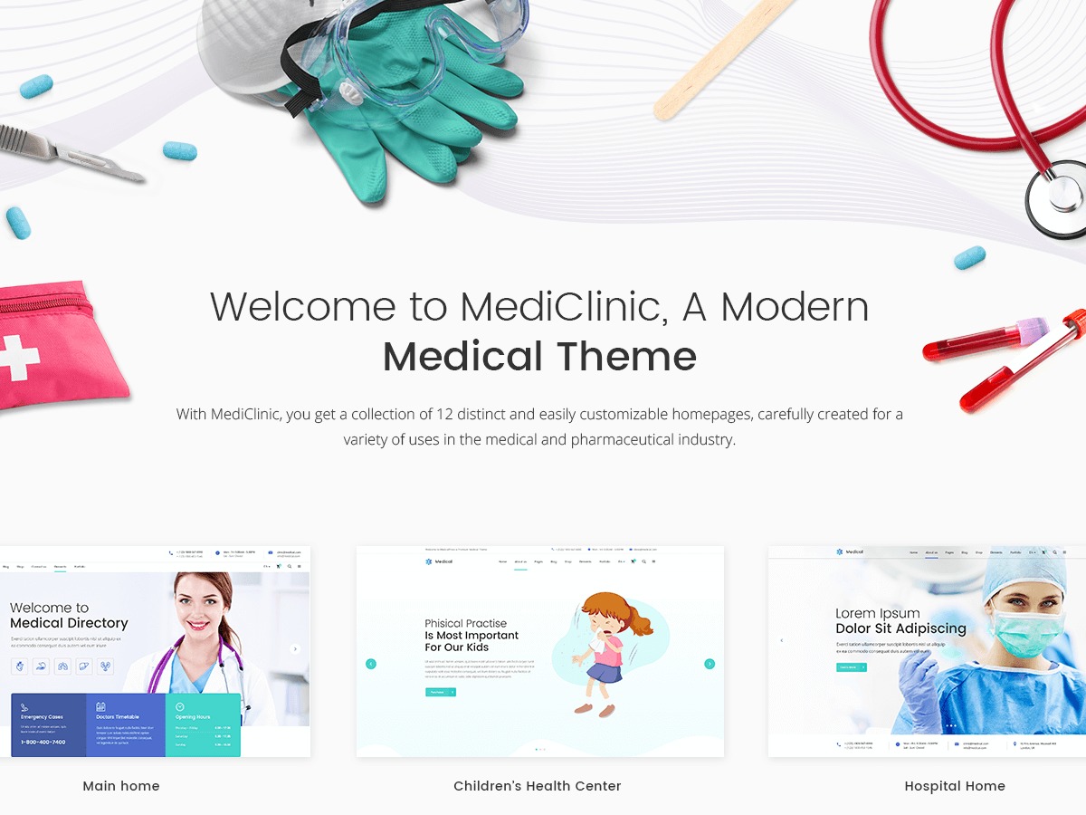 WordPress theme MediClinic Child