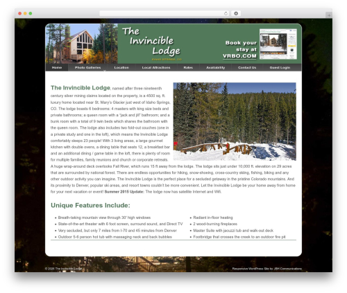 WordPress theme Responsive Child Theme - invinciblelodge.net