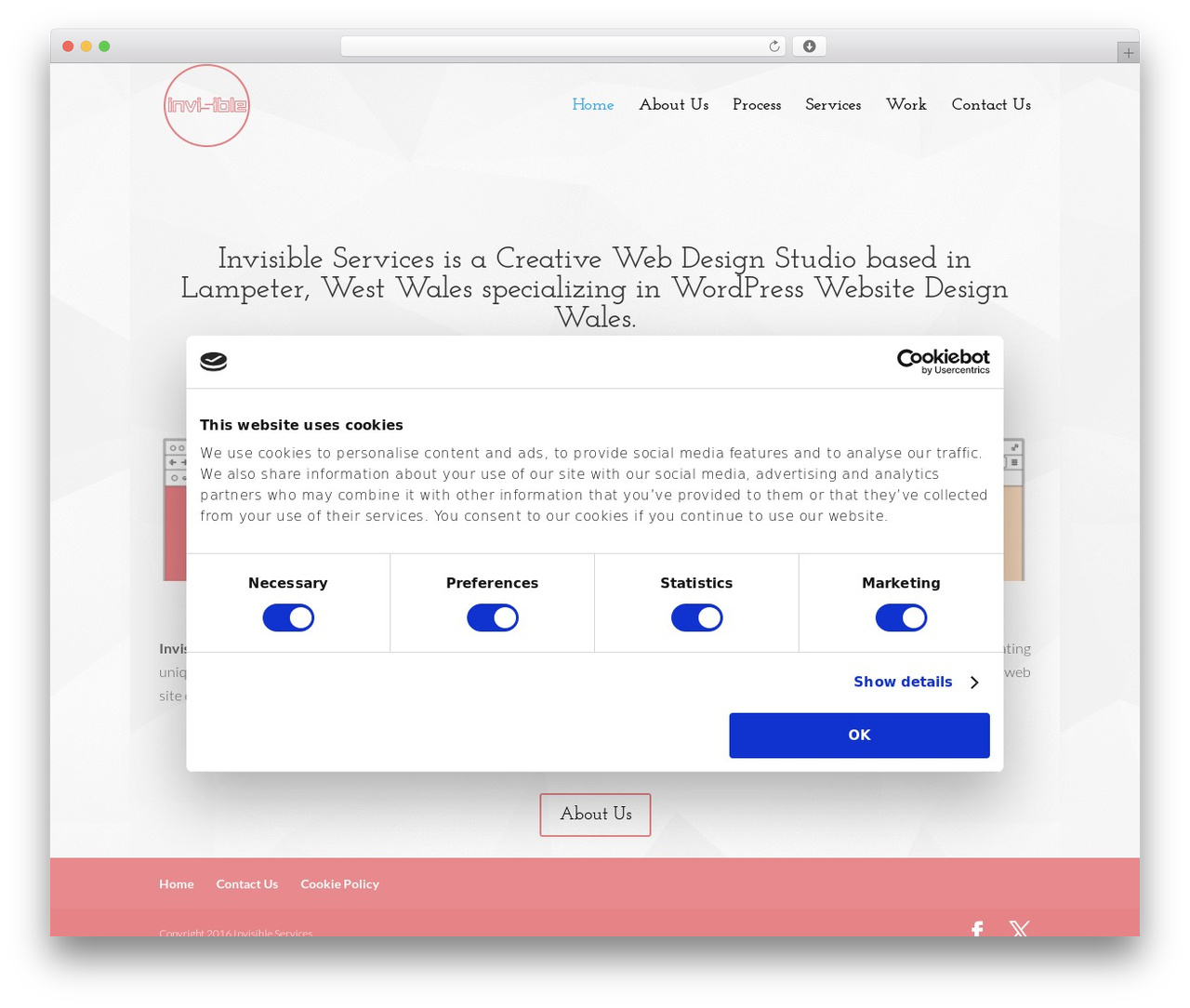 WordPress website theme Divi - invisibleservices.co.uk