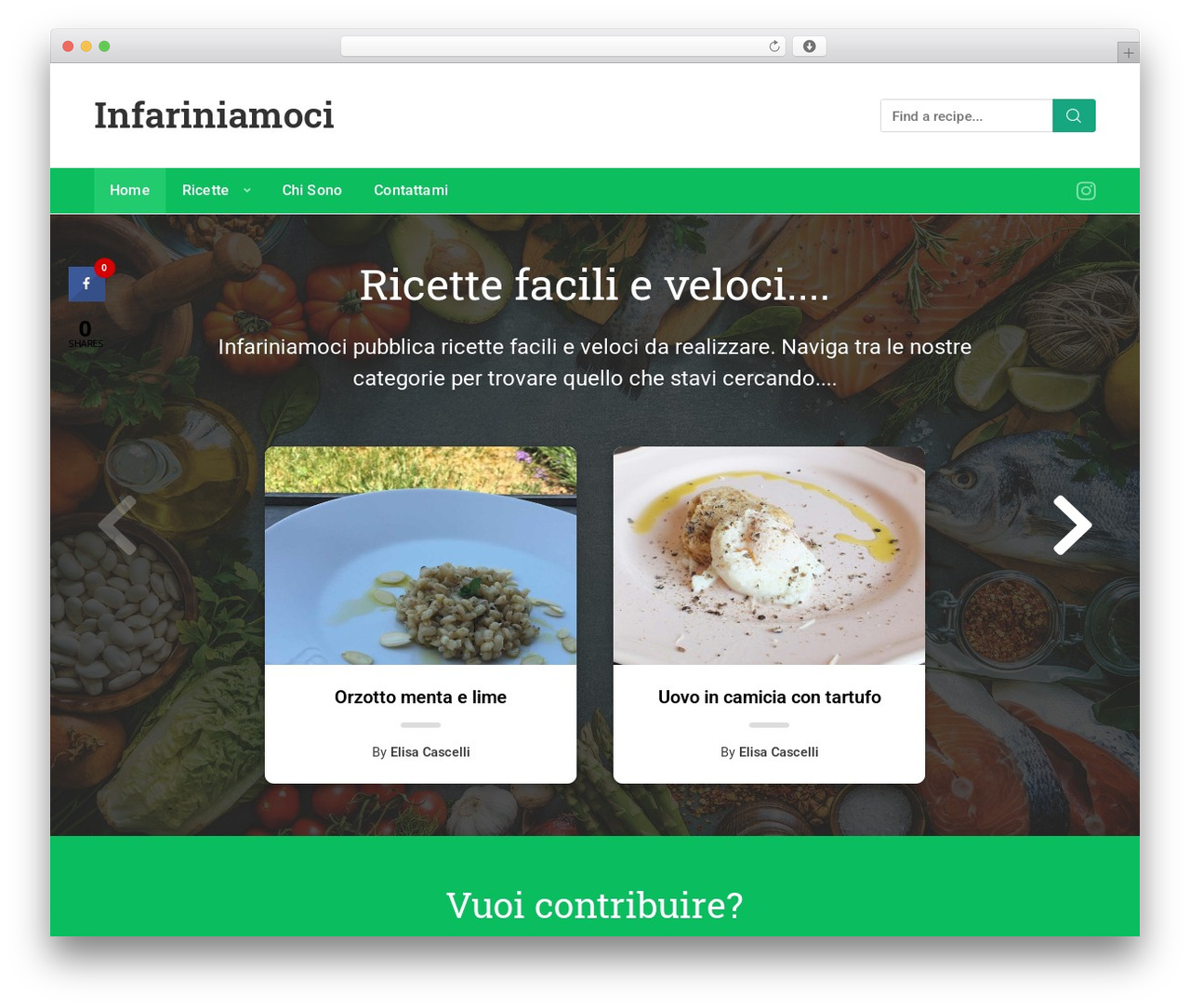 Basil WordPress theme - infariniamoci.it