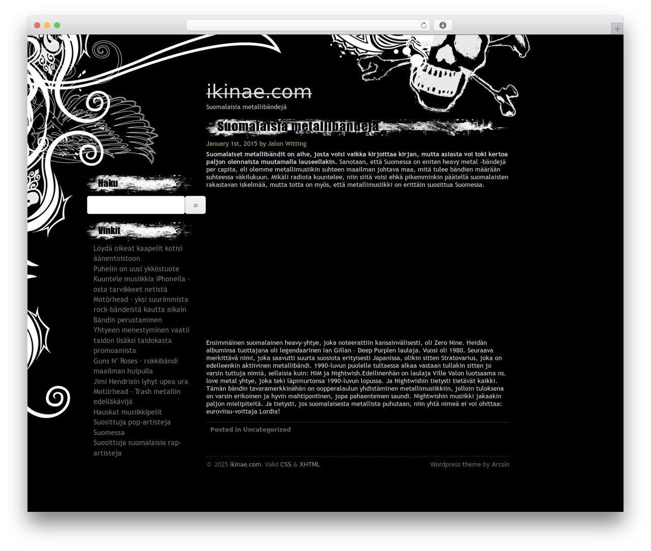 Decayed theme WordPress - ikinae.com