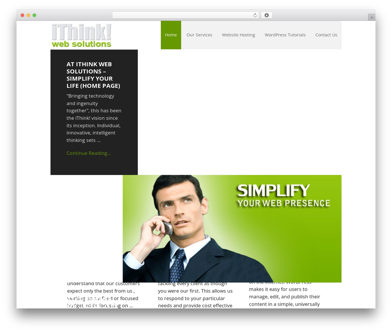 Executive Pro Theme theme WordPress - ithink.ca