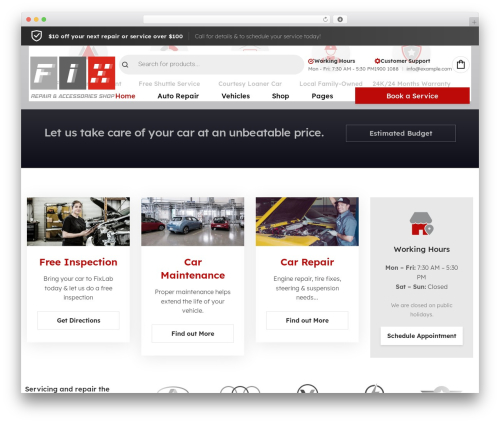 FixLab WordPress theme - autoecusolutions.com