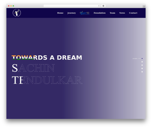 Theme WordPress SRT - sachintendulkar.com
