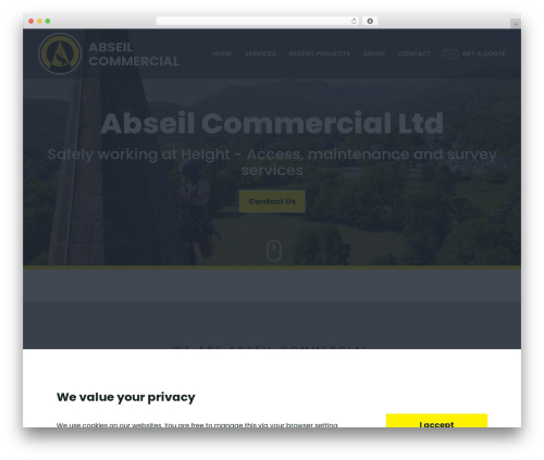Website theme WordPress theme - abseilcommercial.com