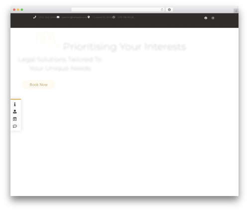 Jet appointments booking WordPress plugin - rplegal.co.za