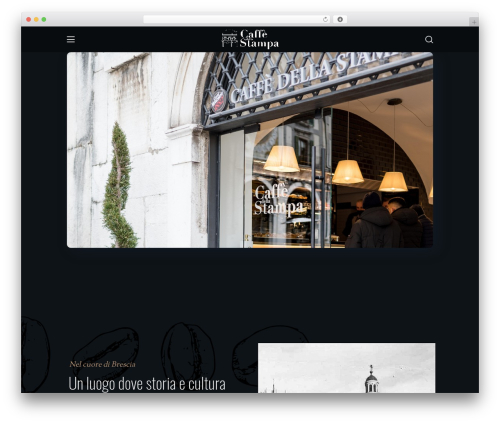 Benoit WordPress theme design - caffedellastampa.com
