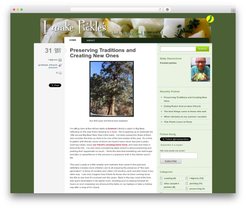 Best WordPress theme Typebased - imakepickles.com