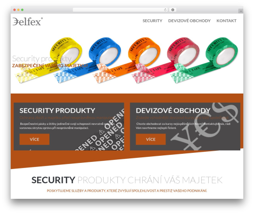 Cherry Framework WordPress theme - delfex.cz