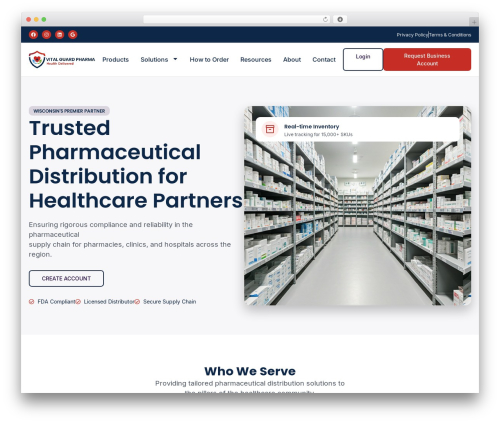 B2bking WordPress plugin - vitalguardpharma.com
