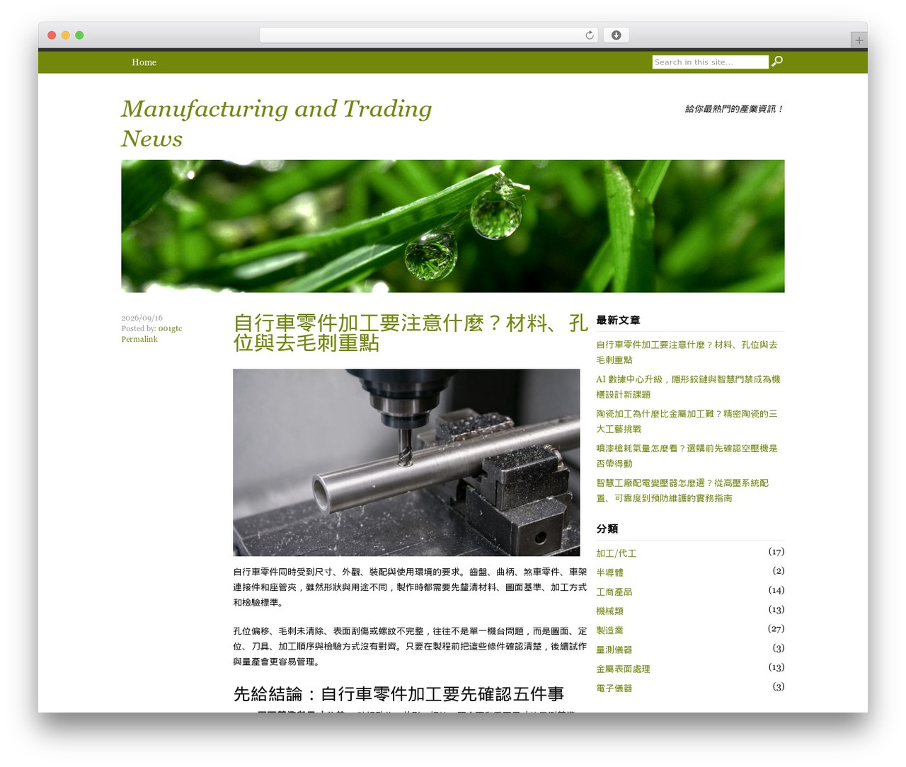 Rumput Hijau WordPress news theme - importers.com.tw