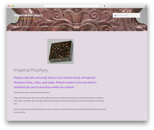 Storefront woocommerce customiser WordPress plugin - imperialporphyry.com