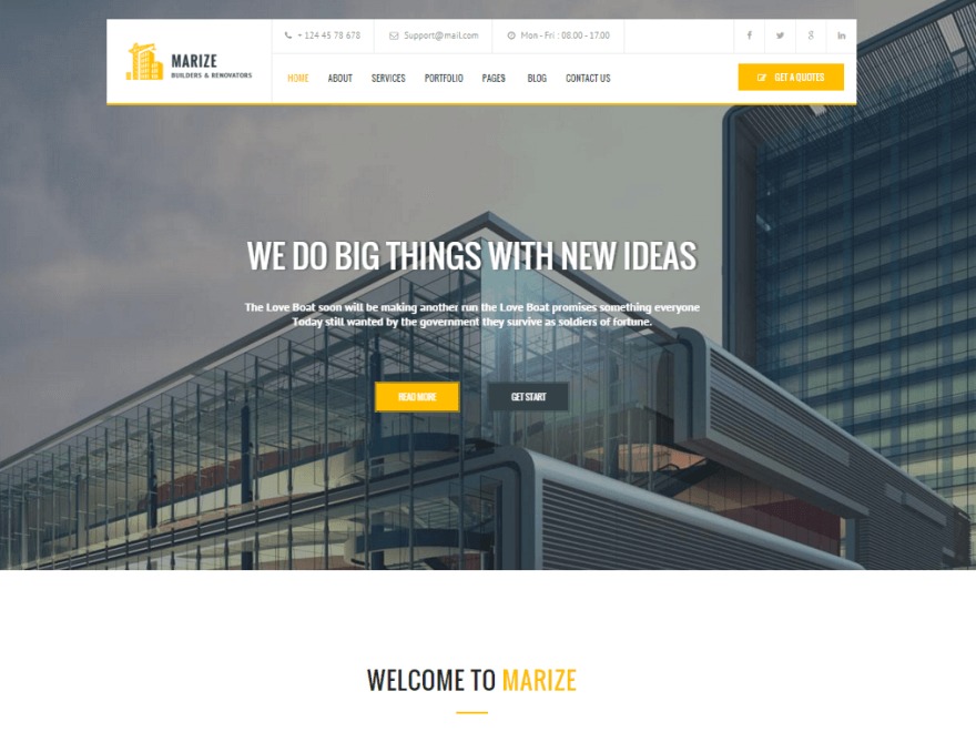 Theme WordPress Marize by PremiumLayers