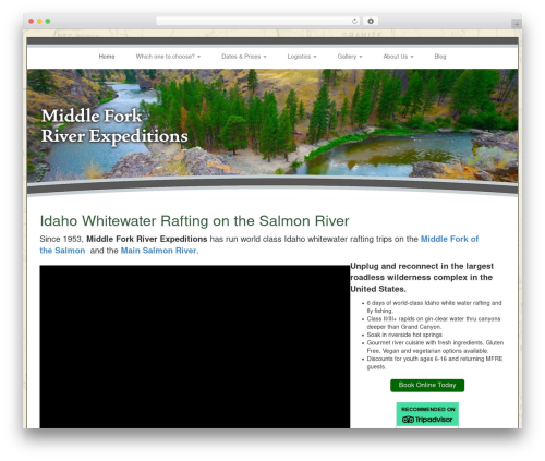 Theme WordPress MFRE Bootstrap - idahorivers.com