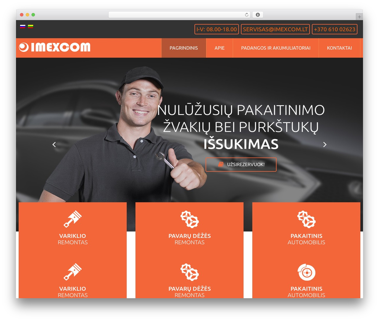 WordPress theme cherry - imexcom.lt