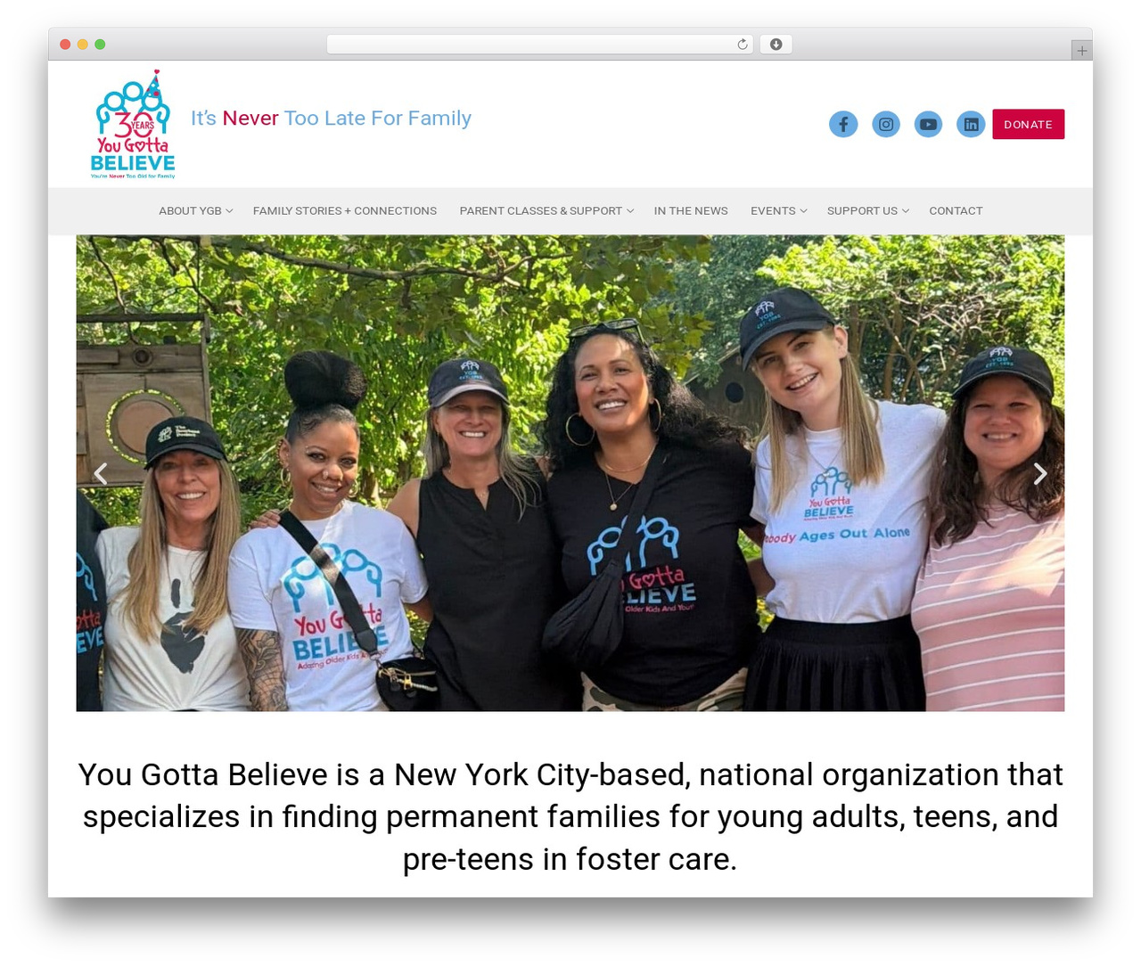 WordPress theme Customify - yougottabelieve.org