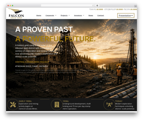 Massive stock widgets WordPress plugin - falcongold.ca
