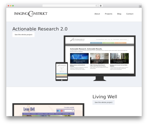 WordPress website theme Imaging Construct - imagingconstruct.com