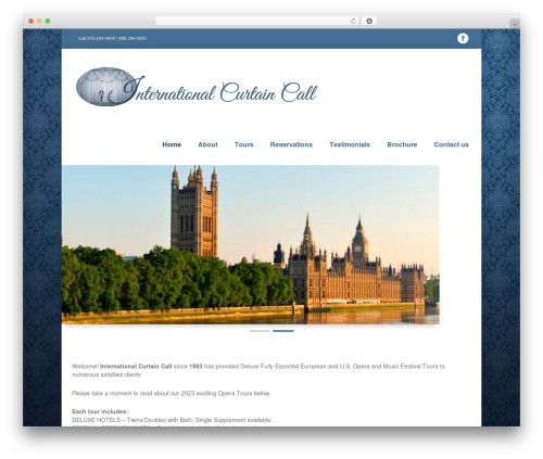 Aphrodite WordPress theme - iccoperatours.com