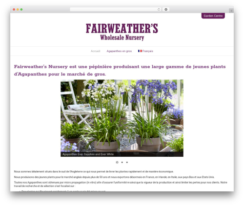 Beaver Builder Theme WordPress theme - fairweathersnursery.com/fr
