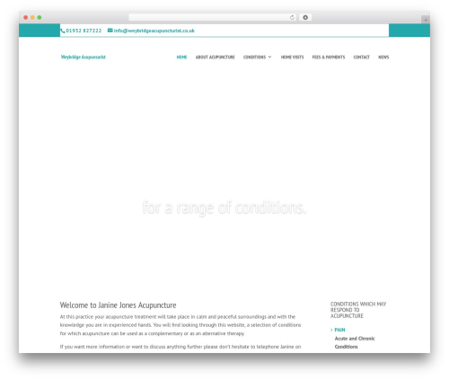 Divi WordPress theme - weybridgeacupuncturist.co.uk