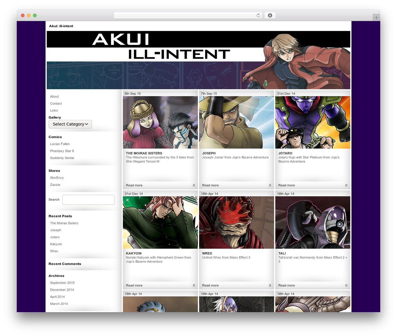 Fotogram WordPress theme - ill-intent.com