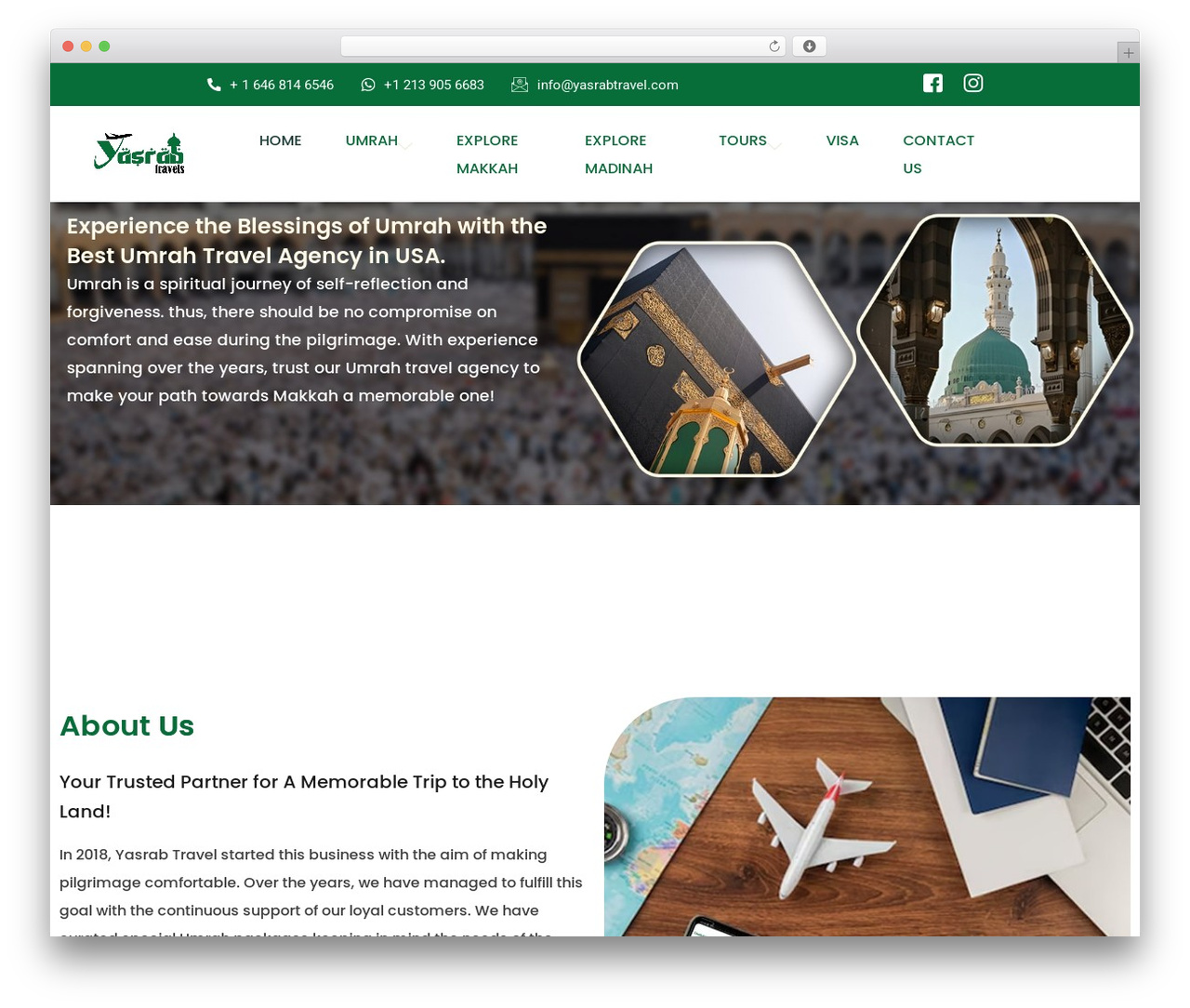Hello Elementor WordPress theme - yasrabtravel.com