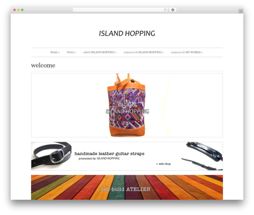 Photonote top WordPress theme - islandhopping.jp