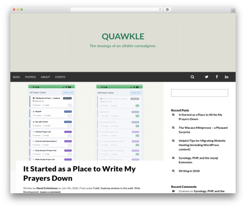 Simone WordPress theme - quawkle.com Simone WordPress theme - quawkle.com