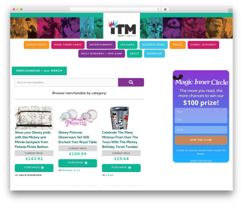 Mz site changes WordPress plugin - insidethemagic.net/merch