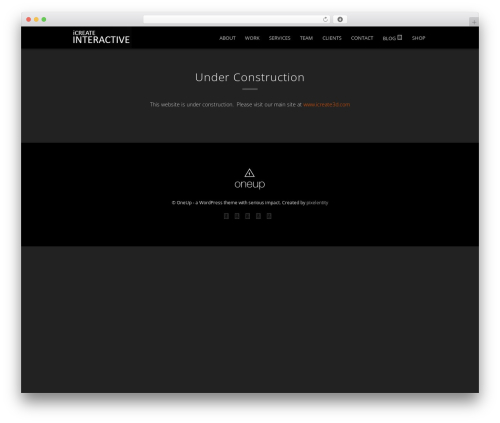 Theme WordPress OneUp - icreateinteractive.co.uk