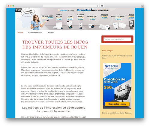 Twenty Thirteen WordPress theme - imprimerie-rouen.net