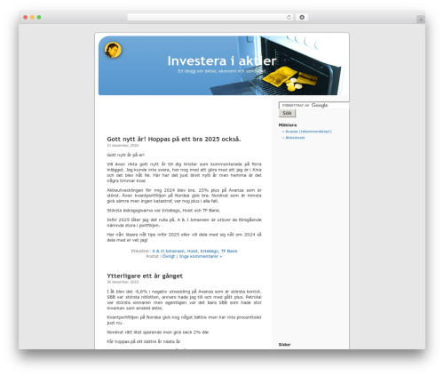 WordPress Default best WordPress theme - investeraiaktier.se