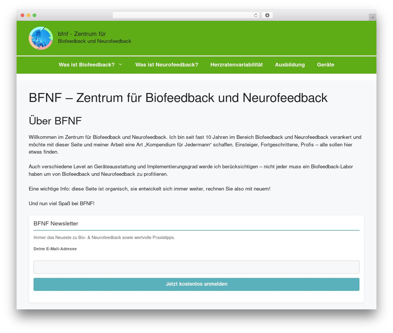 WordPress theme GeneratePress - bfnf.org