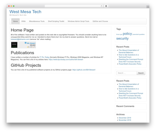 Bootstrap Basic top WordPress theme - westmesatech.com Bootstrap Basic top WordPress theme - westmesatech.com