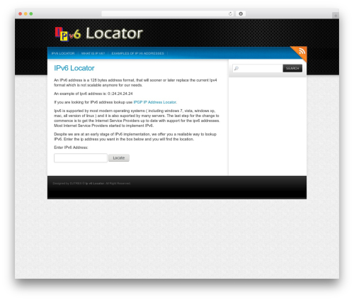 Colorbold WordPress theme - ipv6locator.net