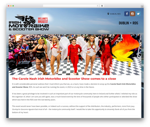 Eventerra WordPress theme - irishmotorbikeshow.com