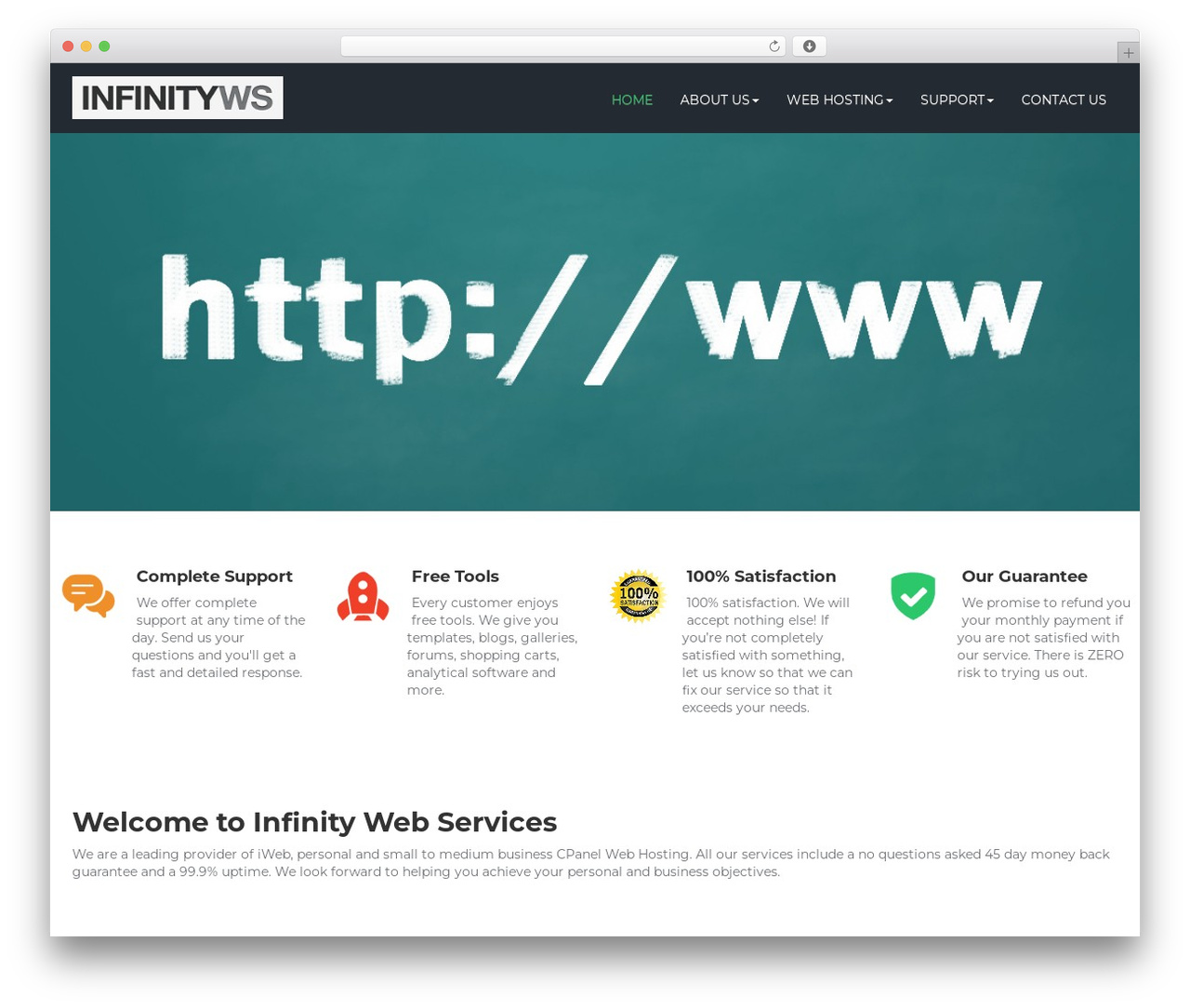 Flathost theme WordPress - infinityws.com Flathost theme WordPress - infinityws.com