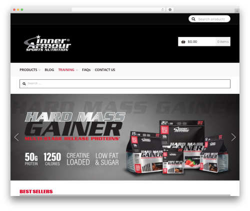 Homestore WordPress theme - innerarmour.com