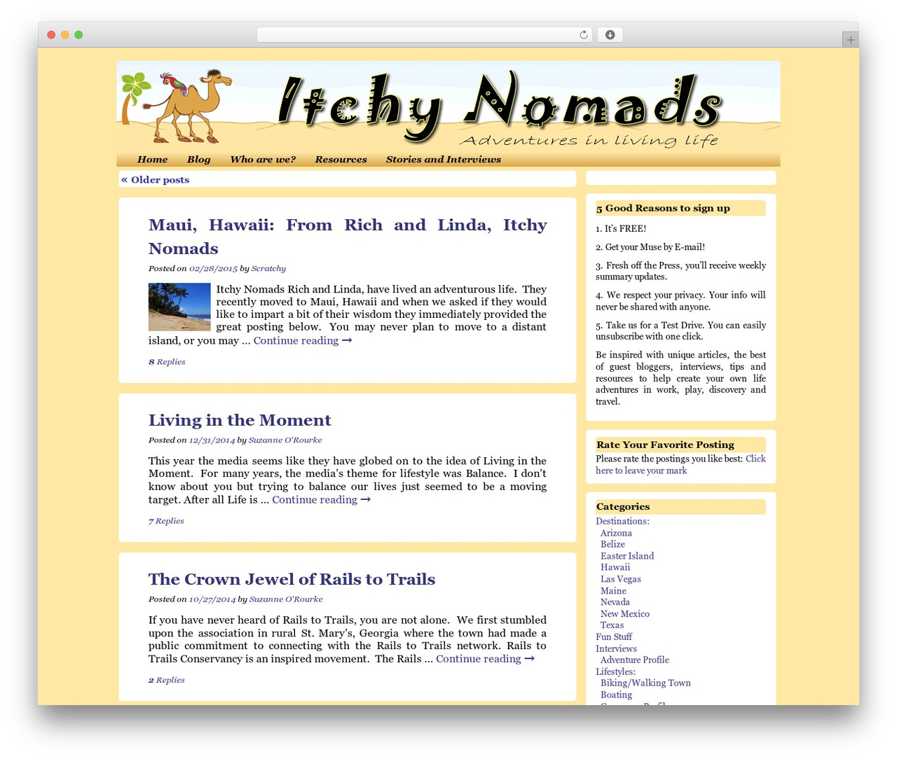 Kippis WordPress theme - itchynomad.com