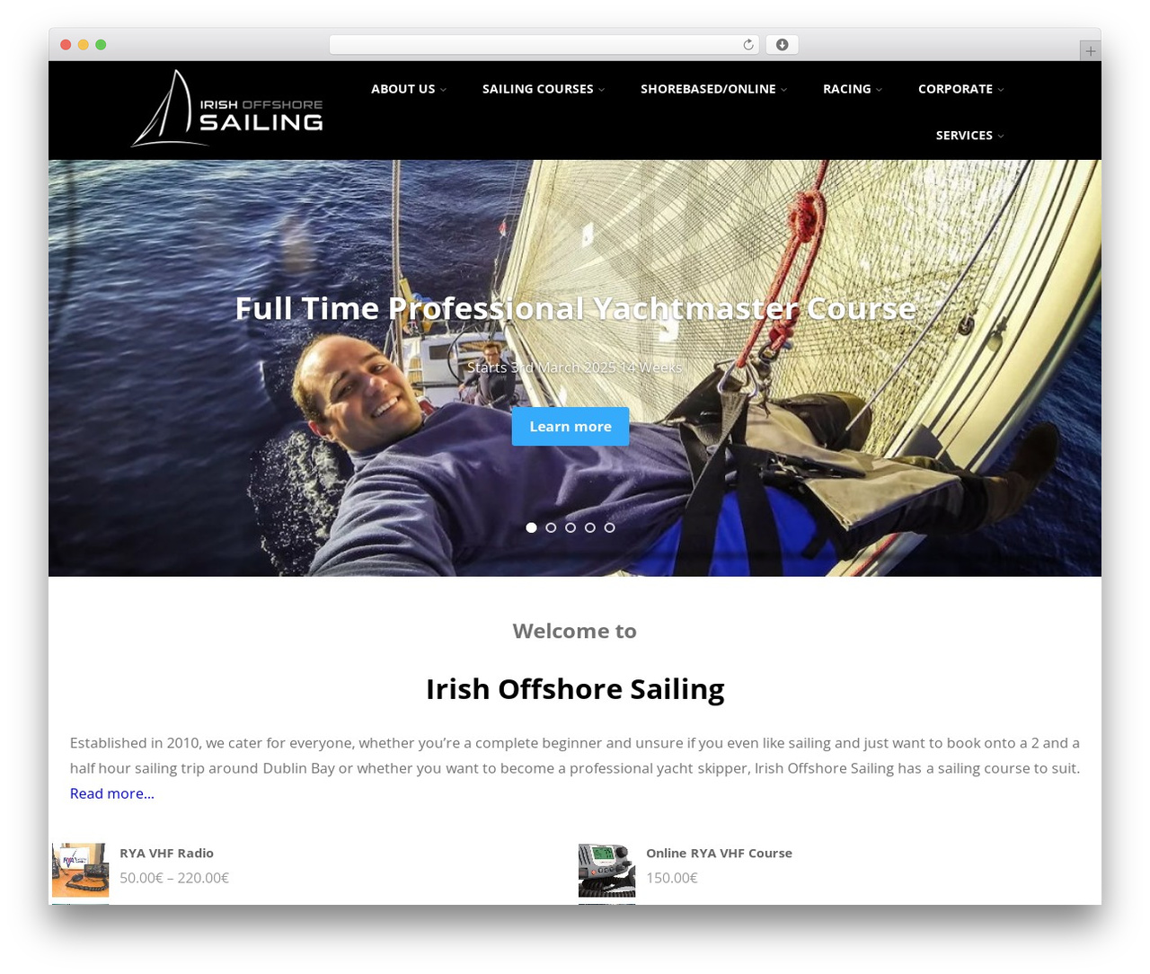 Optimizer PRO WordPress website theme - irishoffshoresailing.com