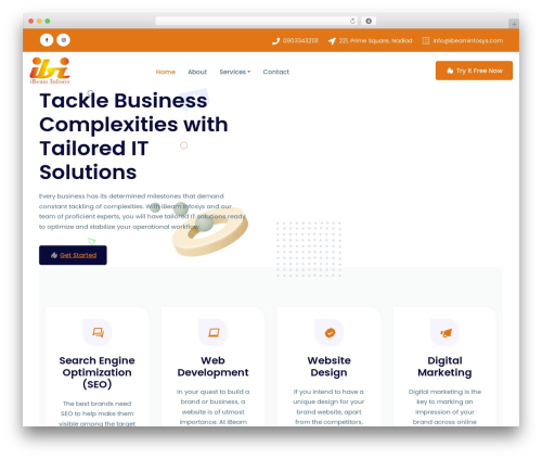 Stike theme WordPress - ibeaminfosys.com