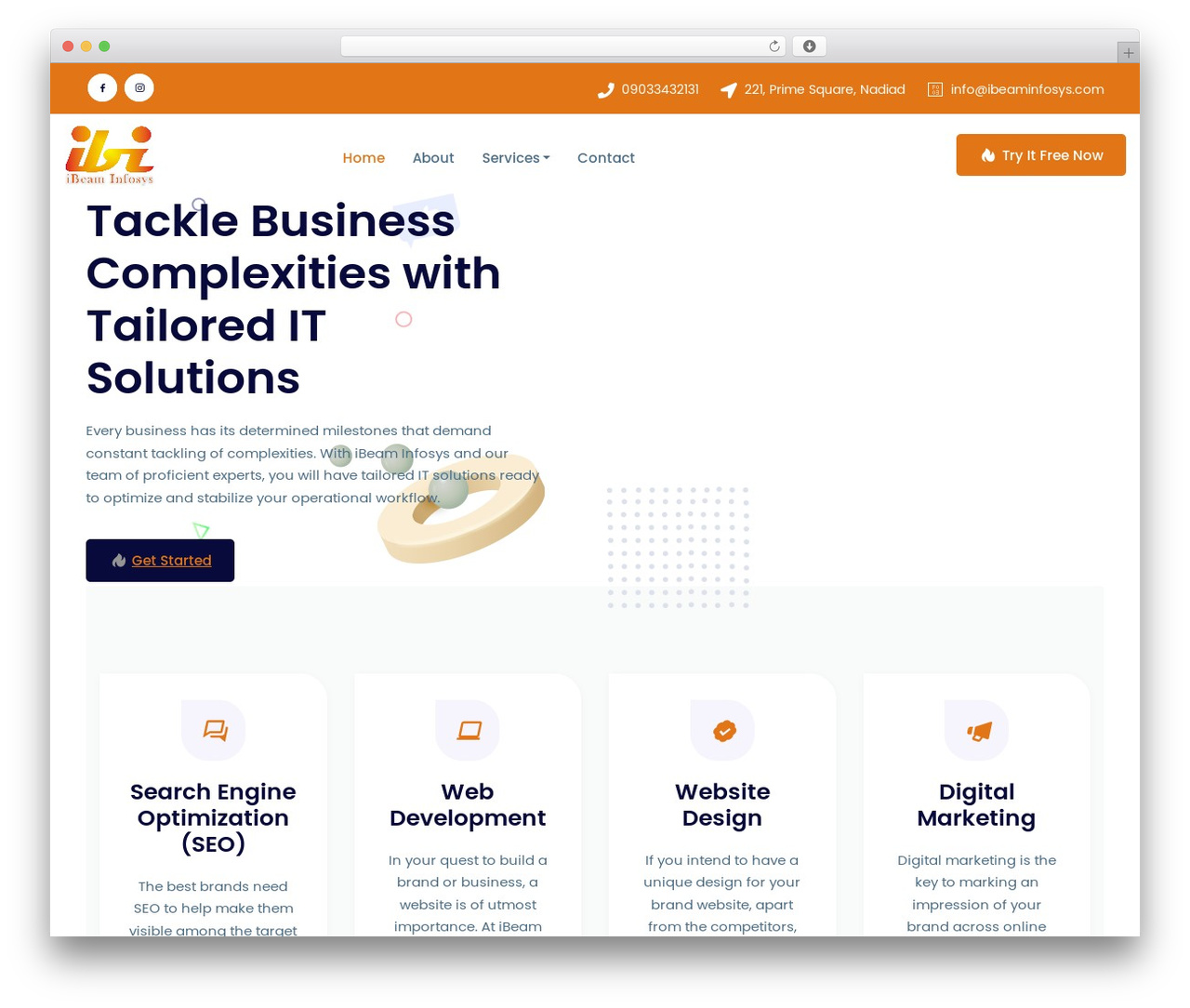Stike theme WordPress - ibeaminfosys.com